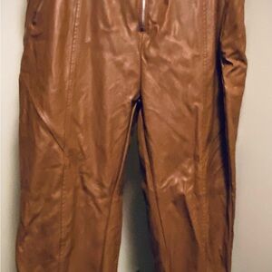 Woman’s  Brown Leather Pants